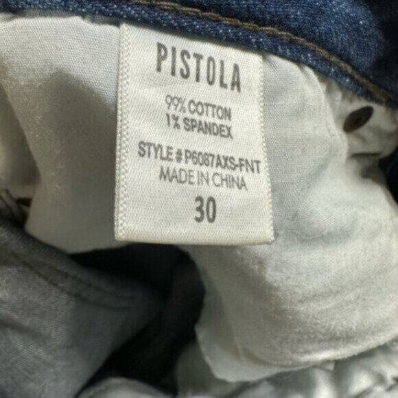 Pistola | Women's Dark Wash Denim Distressed Jeans Size 30 - Picture 8 of 9